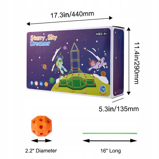 VEVOR FORTRESS CONSTRUCTION SET 140 GLOW-IN-THE-DARK PIECES