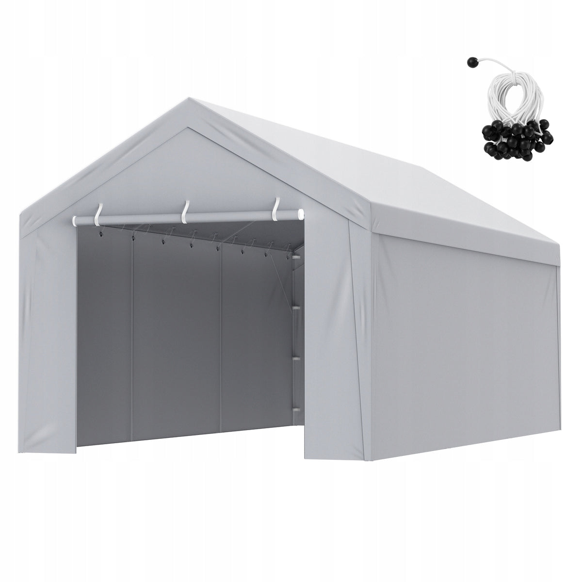 VEVOR 6x3M GARAGE TENT WATERPROOF TARPAULIN WITH UV PROTECTION EASY ASSEMBLY