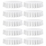 VEVOR 10 PACK ROUND TABLECLOTHS 2286 MM POLYESTER WRINKLE-FREE PREMIUM