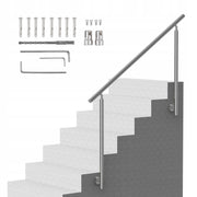 VEVOR OUTDOOR STAIR RAILING 150 CM STAINLESS STEEL ADJUSTABLE STRONG