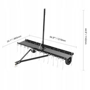 VEVOR SCARIFIER 1219MM 24 TEETH SPRING STEEL STRONG AND DURABLE