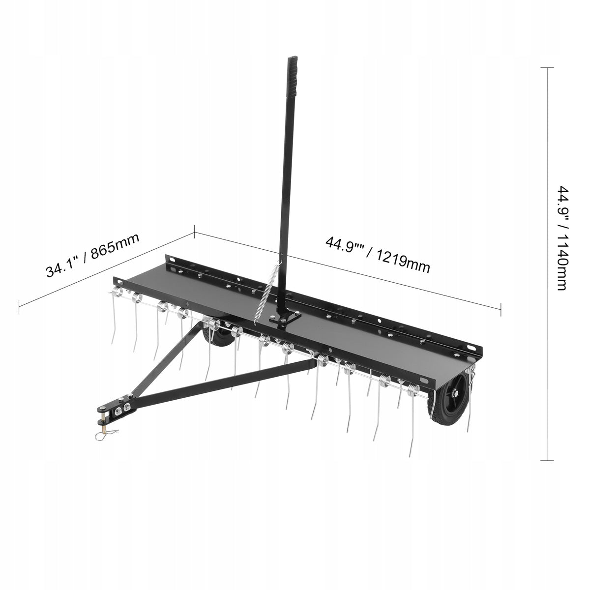 VEVOR SCARIFIER 1219MM 24 TEETH SPRING STEEL STRONG AND DURABLE