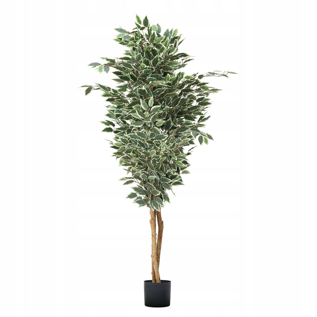 VEVOR ARTIFICIAL FICUS TREE 180CM GREEN IN BLACK POT STRONG
