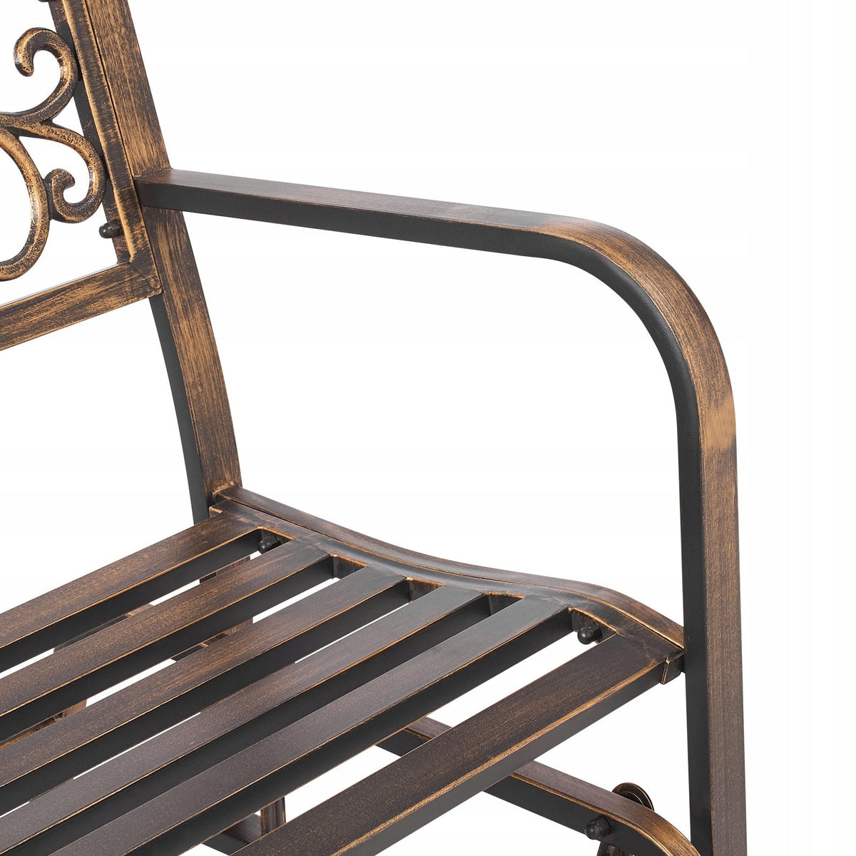 VEVOR GARDEN BENCH 127 CM STRONG LOAD CAPACITY 250 KG SOLID METAL BENCH