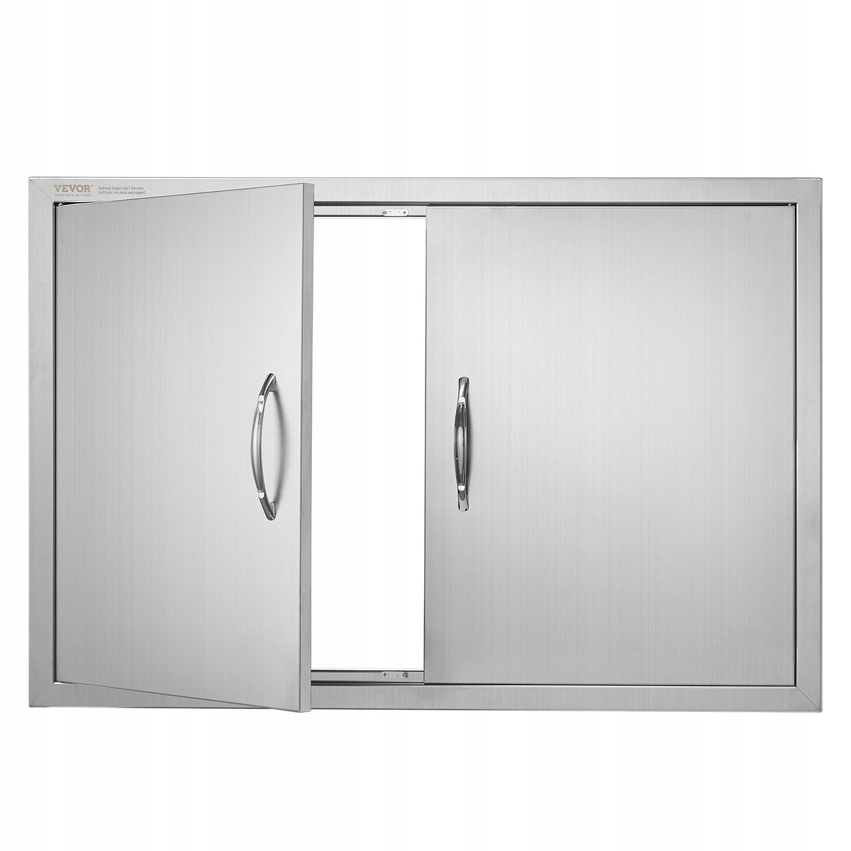 VEVOR PROFESSIONAL DOUBLE ACCESS BBQ DOORS 915X610X46 MM STAINLESS STEEL