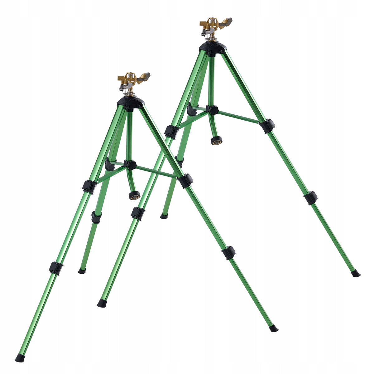 VEVOR TELESCOPIC SPRINKLER TRIPOD 2 PCS BRASS HEAD 360 ADJUSTMENT