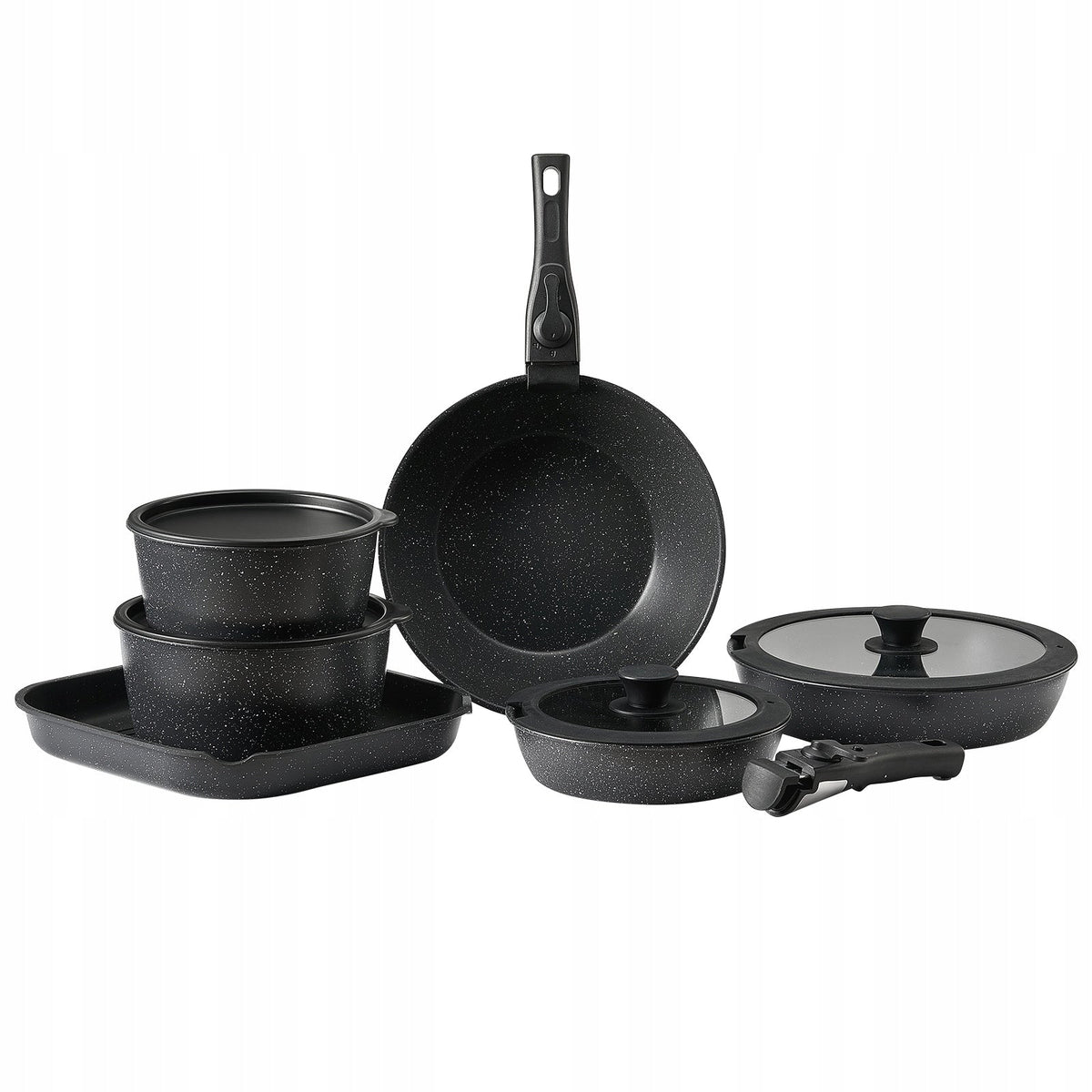 VEVOR 17-piece Induction Cookware Set Granite