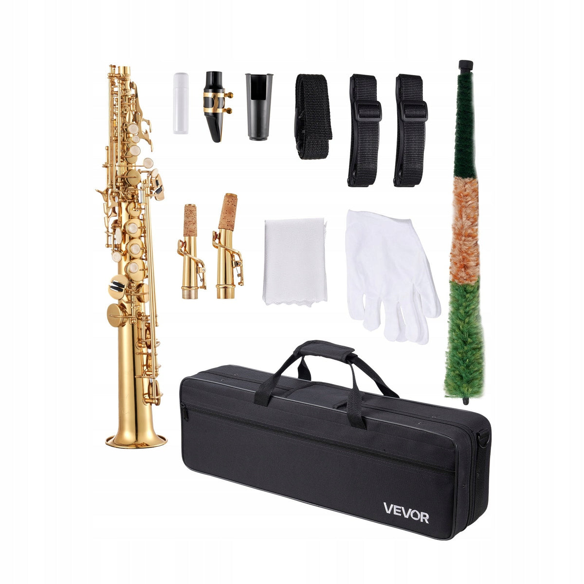 VEVOR SOPRANO SAXOPHONE Bb 23 KEYS BEGINNER KIT DURABLE