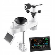 VEVOR 7-in-1 WIRELESS SOLAR WEATHER STATION 7.5 INCH IPX6 POWERFUL