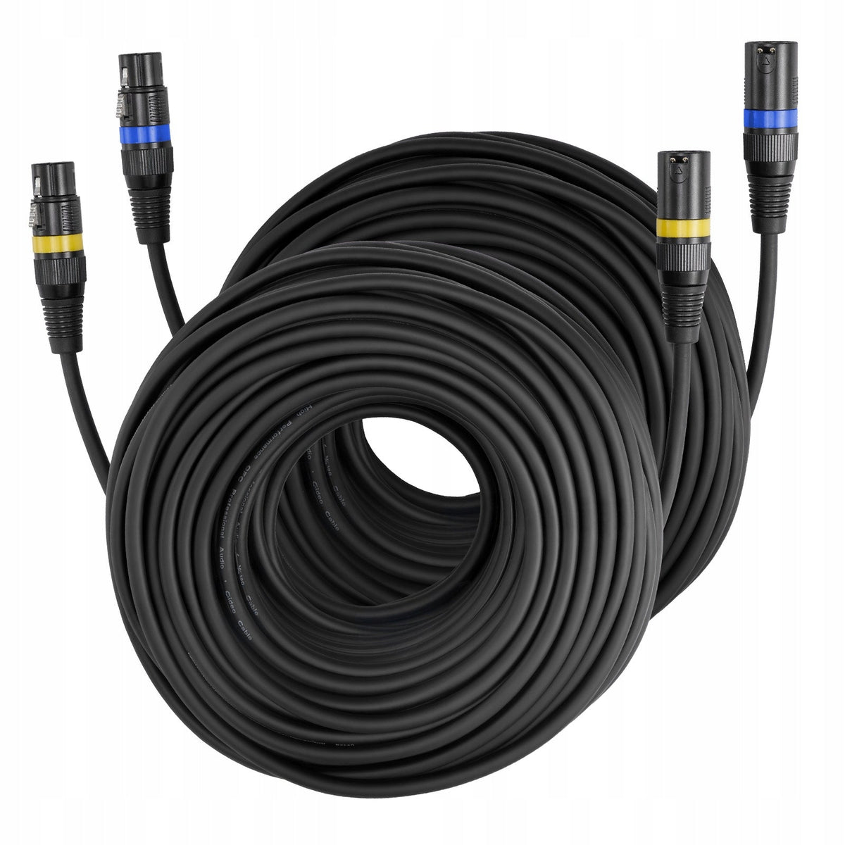 VEVOR XLR CABLE 30.48 M 2 PCS BALANCED MICROPHONE CABLES PROFESSIONAL