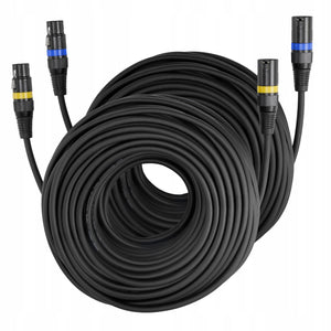 VEVOR XLR CABLE 30.48 M 2 PCS BALANCED MICROPHONE CABLES PROFESSIONAL
