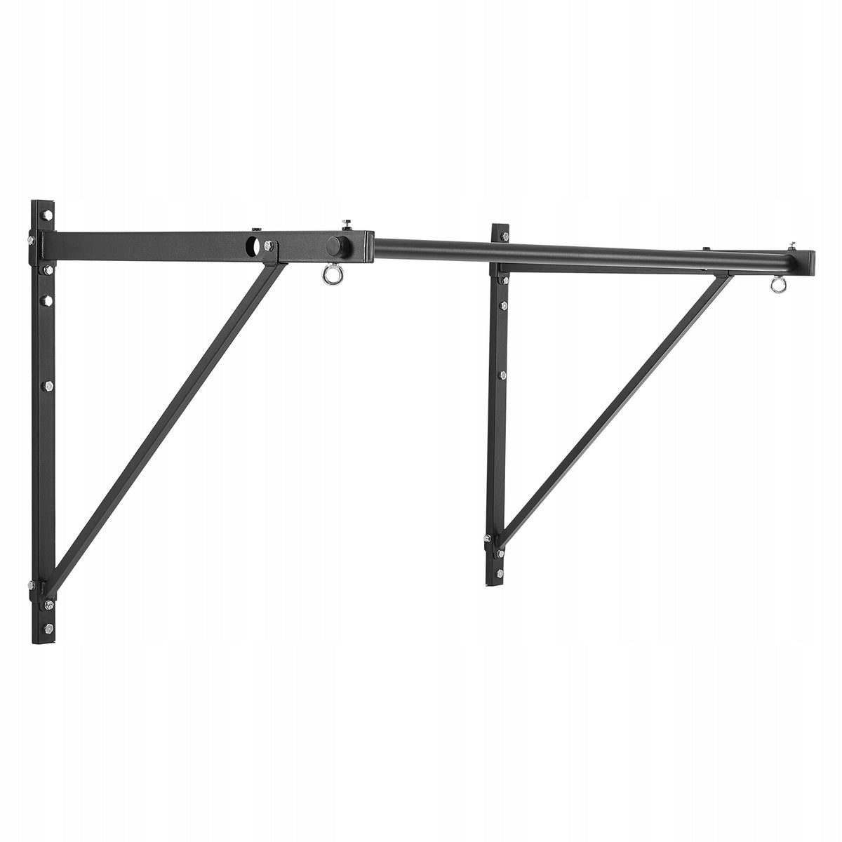 VEVOR Heavy Duty Wall Mounted Pull Up Bar Adjustable 440LBS Black