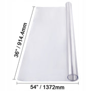 VEVOR PLASTIC TABLECLOTH TABLE PROTECTOR 36X54 INCHES CLEAR 1.5MM