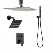 VEVOR SHOWER SET 10 INCH RAIN SHOWER HEAD POWERFUL MATTE BLACK