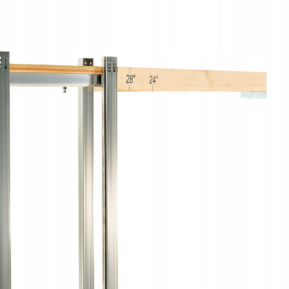 VEVOR SLIDING DOOR 915X2035 MM WHITE 5-PIECE ASSEMBLY KIT