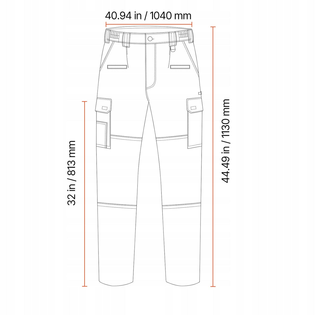 VEVOR FLAME RETARDANT MEN'S PANTS L COTTON PROTECTIVE POCKETS