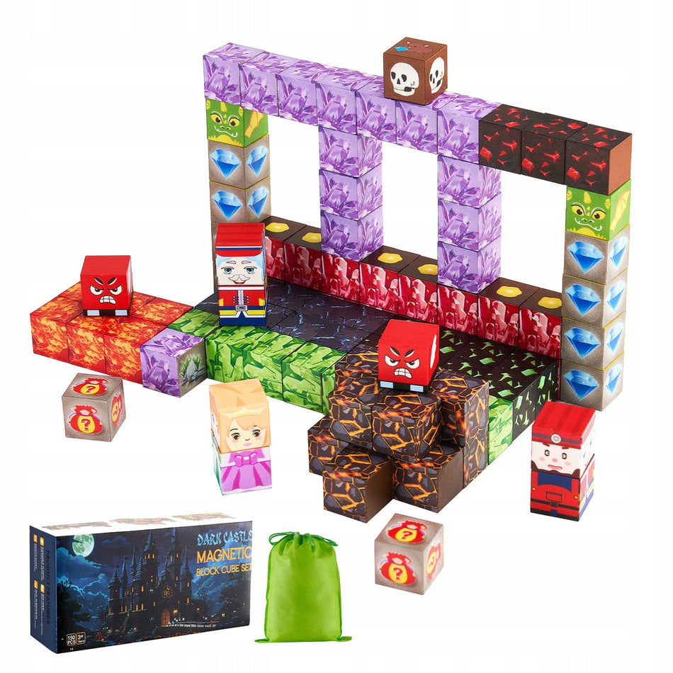 MAGNETIC BUILDING BLOCKS VEVOR 150 PCS PREMIUM DARK CASTLE SET