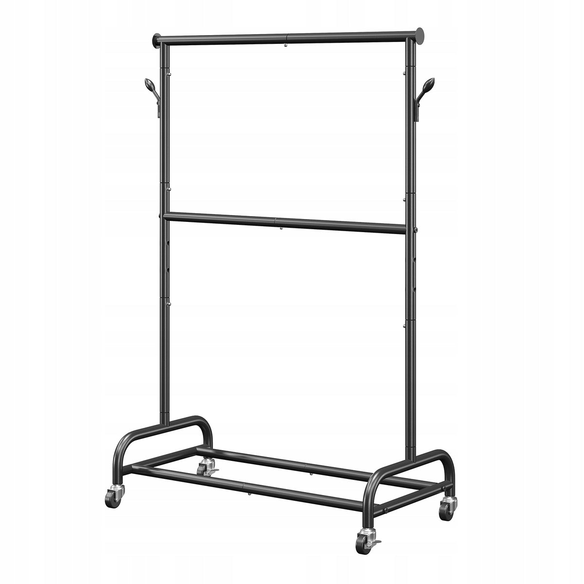 VEVOR Professional Clothes Rack with Wheels and Adjustable Crossbar