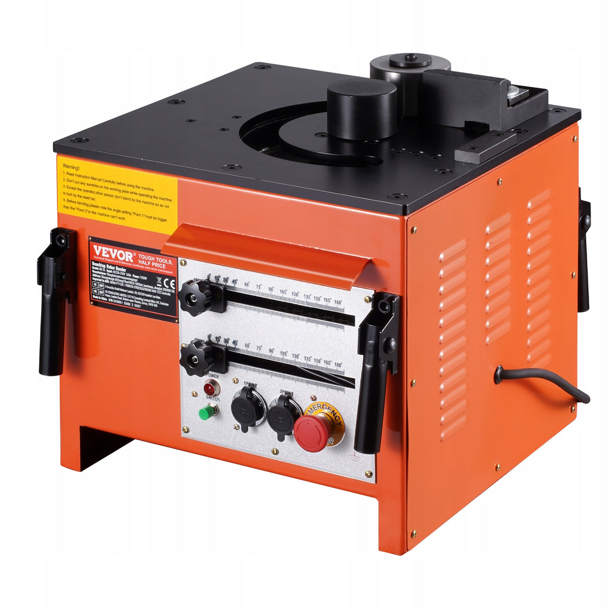 VEVOR 1700W ELECTRIC REBAR BENDER, POWERFUL, FOR TABLE MOUNTING