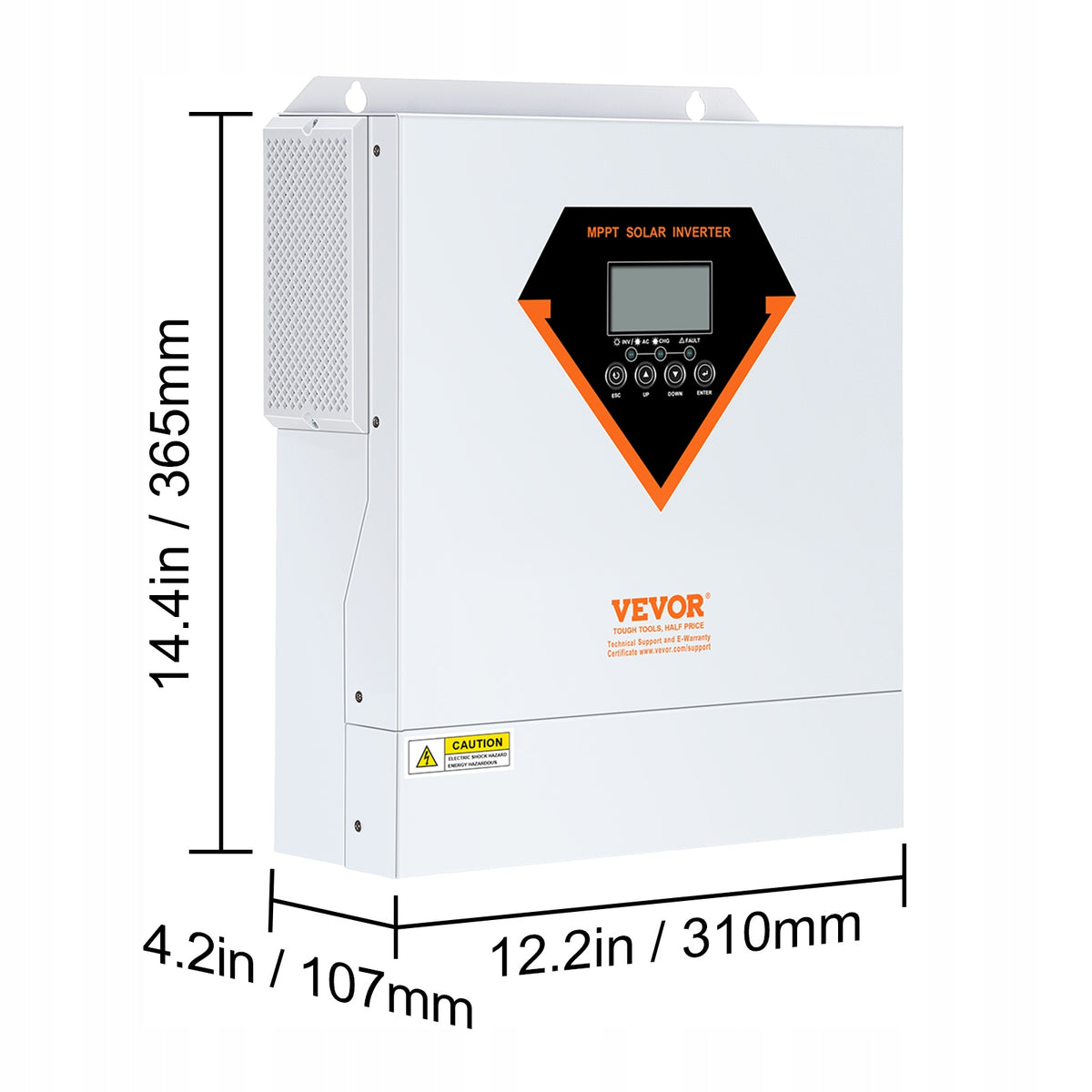 VEVOR 3500W HYBRID SOLAR INVERTER PURE SINE WAVE MPPT 100A 230V WIFI