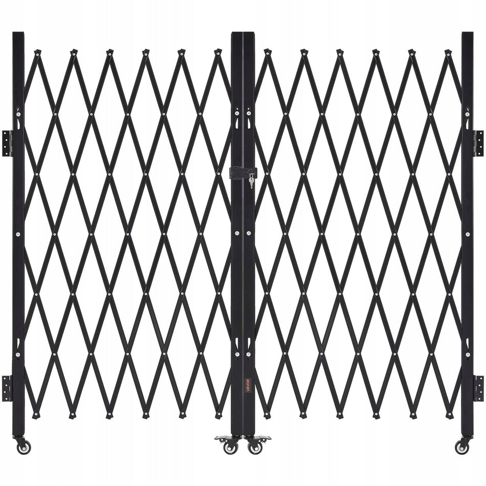 VEVOR PROFESSIONAL DOUBLE FOLDING SECURITY GATE WITH LOCK