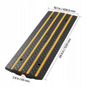 VEVOR RUBBER KERB RAMP 15 TON 66 MM RISE ANTI-SLIP RAMP