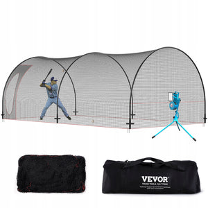 VEVOR 6.7M Professional Baseball Batting Cage Net with Frame and Accessories