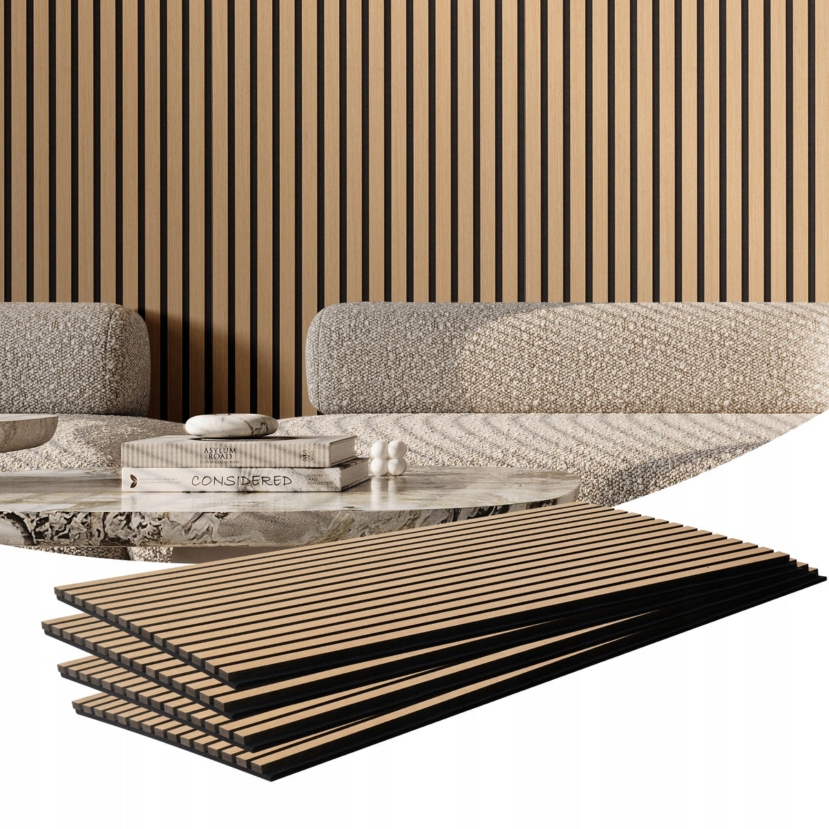PROFESSIONAL VEVOR MDF ACOUSTIC PANELS 1200X600 MM OAK WALL PANELS