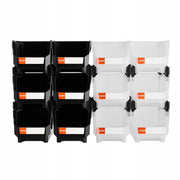 VEVOR STACKING BOXES 12 PCS 377X215X180 MM STRONG AND PRACTICAL