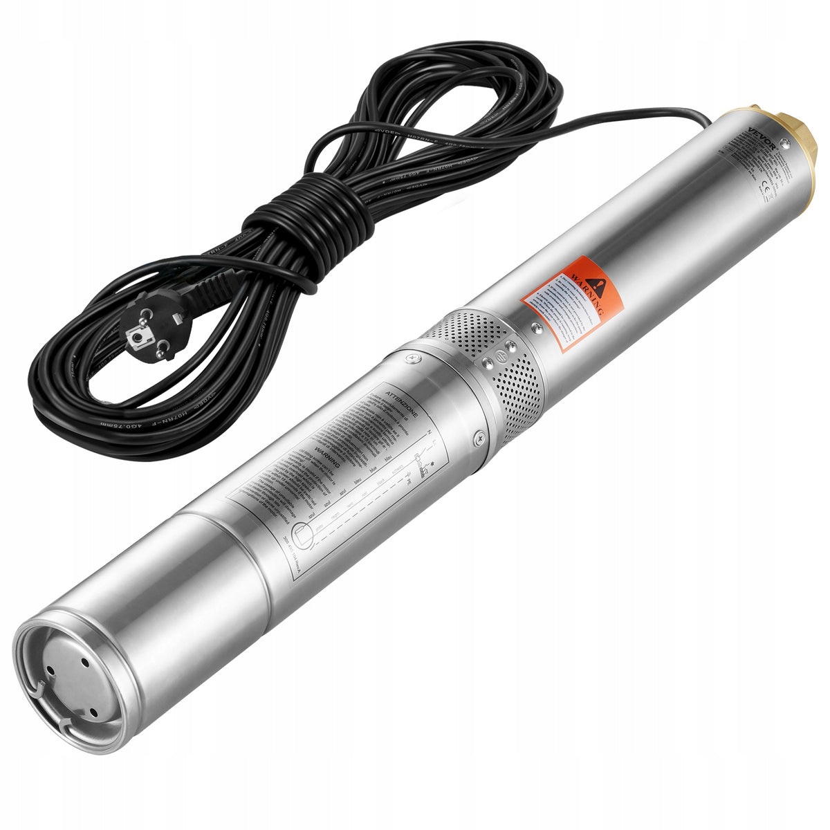 VEVOR 370W 230V 50HZ POWERFUL STAINLESS STEEL SUBMERSIBLE DEEP WELL PUMP