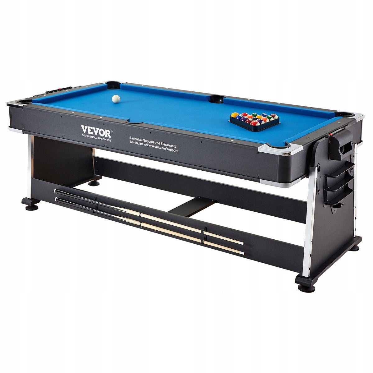 VEVOR 3-IN-1 MULTIFUNCTIONAL ROTARY BILLIARDS HOCKEY PING PONG TABLE PREMIUM