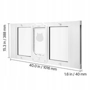 CAT FLAP VEVOR ADJUSTABLE 889-1016 MM ALUMINIUM STRONG WHITE