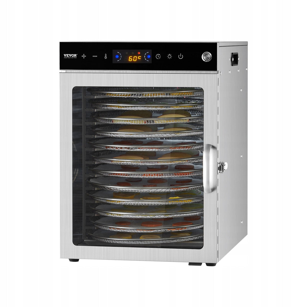 FOOD DEHYDRATOR VEVOR 12 TRAYS STAINLESS STEEL 800W ELECTRIC PREMIUM