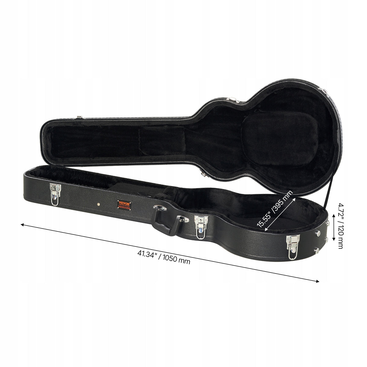 VEVOR HARD SHELL CASE FOR 39-INCH LES PAUL GUITAR STURDY