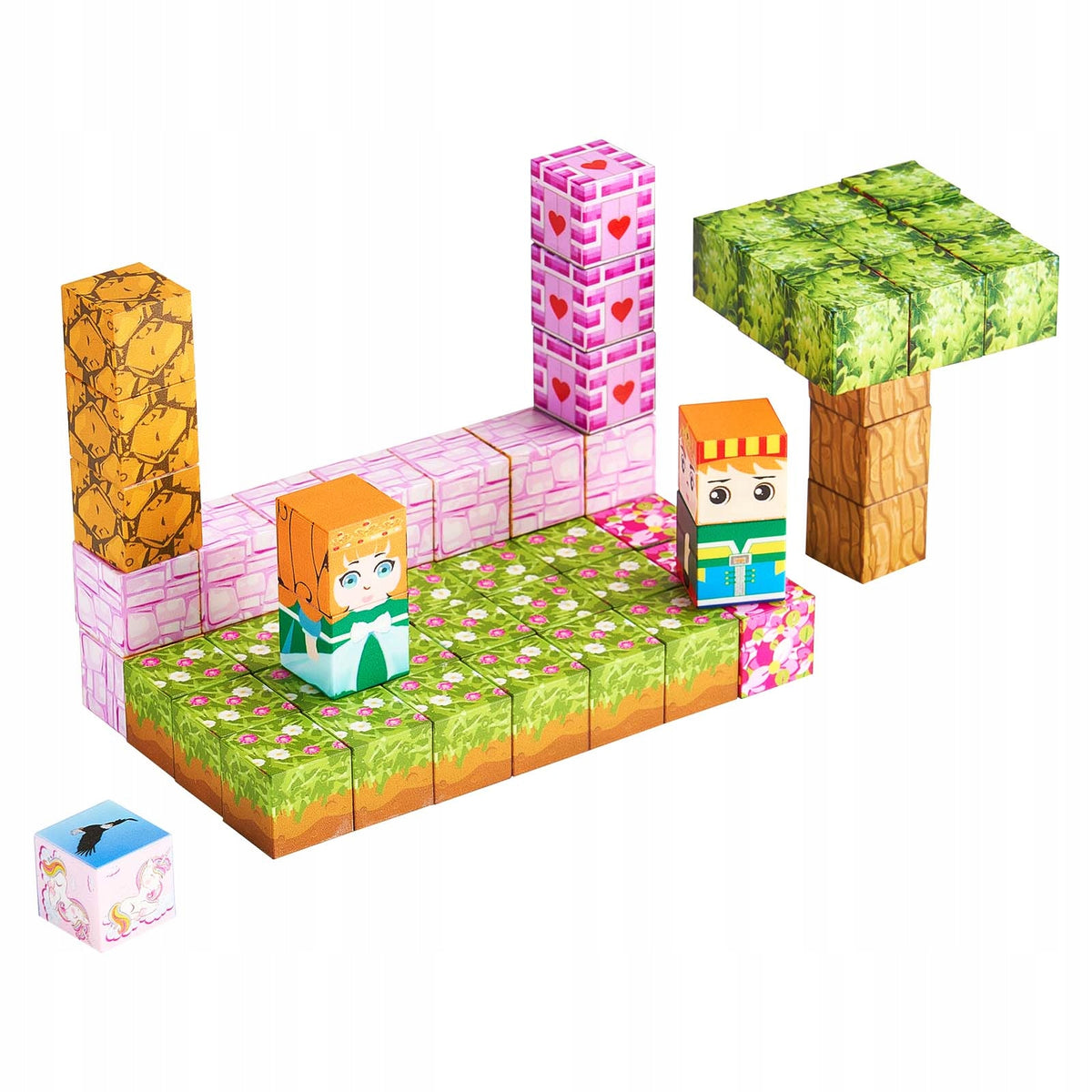 VEVOR MAGNETIC CONSTRUCTION BLOCKS 100 PCS CASTLE EDUCATIONAL SET FOR