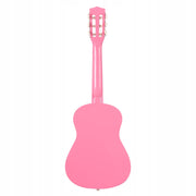 VEVOR 780 MM CLASSICAL GUITAR STARTER PACK PINK NYLON