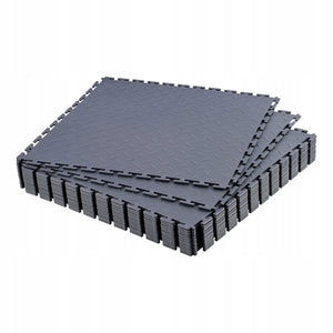 VEVOR PVC GARAGE MATS 16 PCS 513X513X5MM NON-SLIP FLOORING