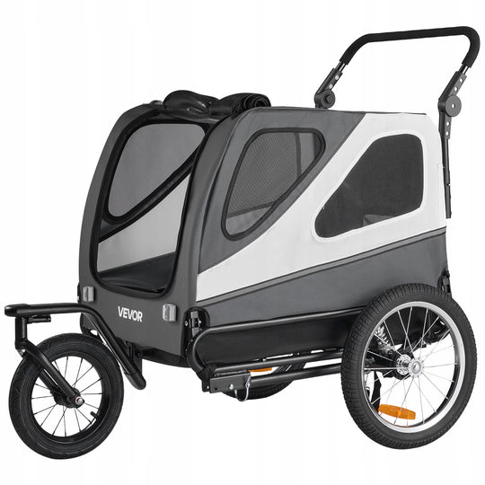 VEVOR 2-in-1 Dog Bike Trailer up to 45 kg, Robust Ventilation