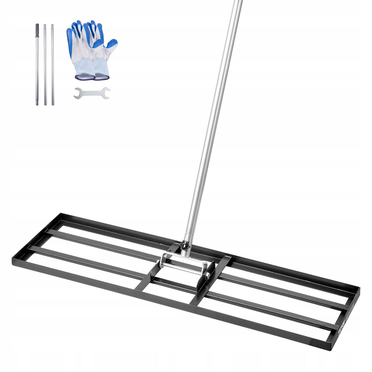 VEVOR 213 CM PROFESSIONAL LAWN LEVELING RAKE WITH HANDLE