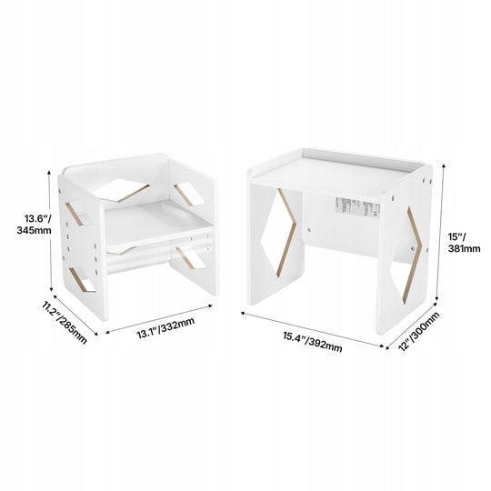 PREMIUM VEVOR MONTESSORI ADJUSTABLE TABLE AND CHAIR SET FOR TODDLERS