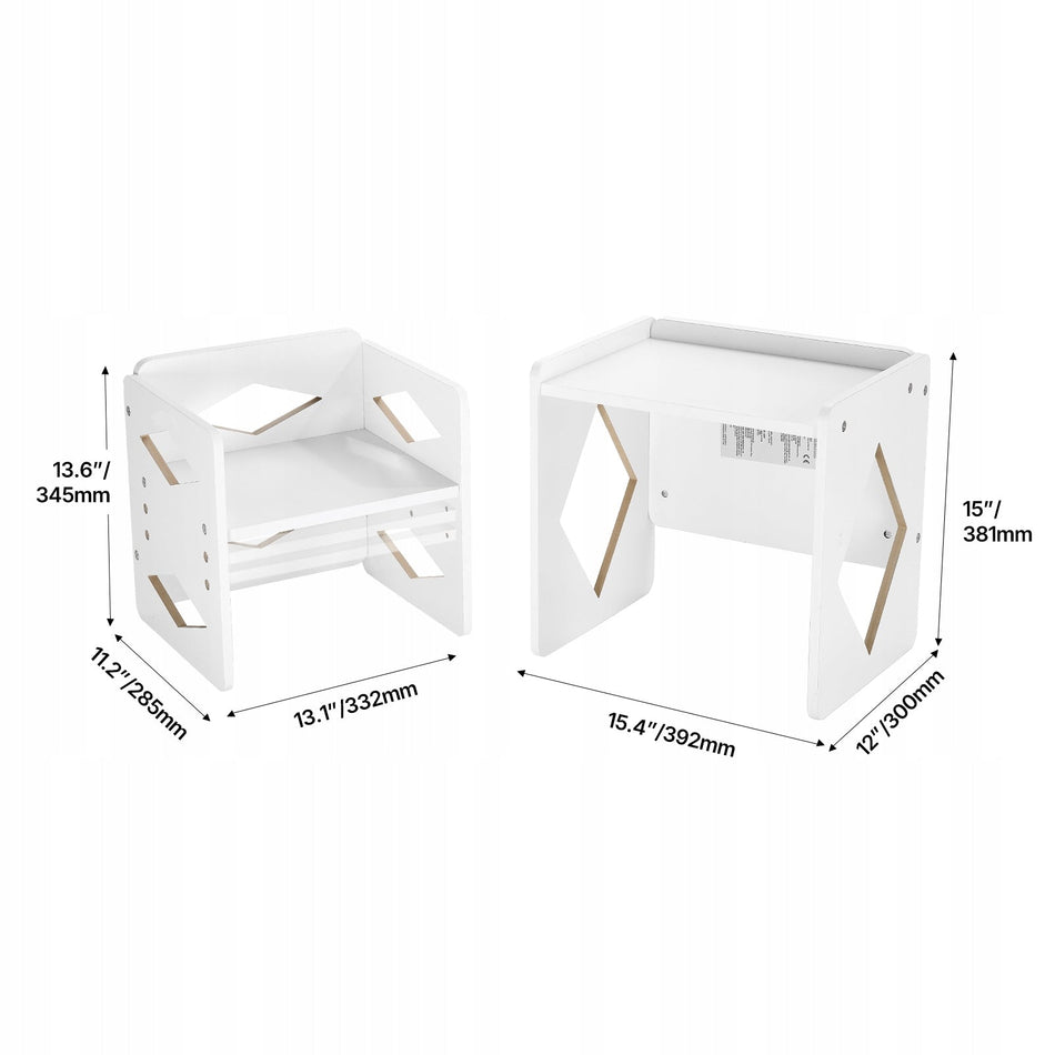 PREMIUM VEVOR MONTESSORI ADJUSTABLE TABLE AND CHAIR SET FOR TODDLERS
