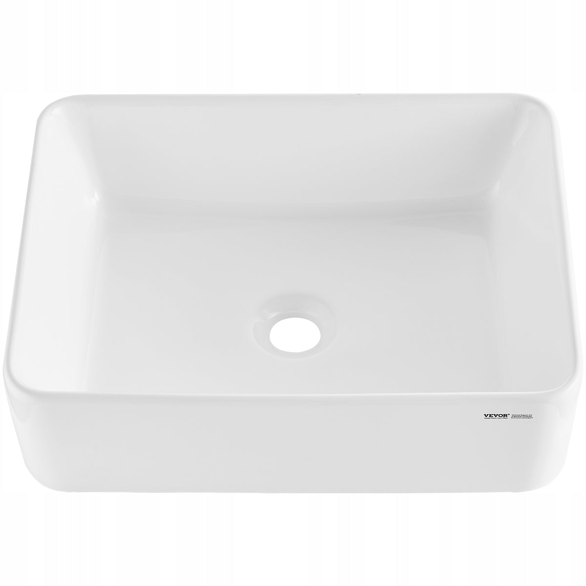 VEVOR RECTANGULAR CERAMIC COUNTERTOP BASIN 482X373X135 MM MODERN