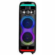 VEVOR 80W 20CM PORTABLE BLUETOOTH SPEAKER WITH 2 MICROPHONES LED TWS 5.1