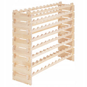 VEVOR 96-Bottle 8-Tier Modular Pine Wood Wine Rack