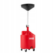 VEVOR 68L OIL DRAIN PAN WITH HEIGHT ADJUSTMENT LIGHTWEIGHT DESIGN