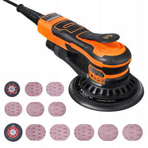 VEVOR 5 AND 6 INCH 350W BRUSHLESS RANDOM ORBIT SANDER WITH 6 SPEEDS