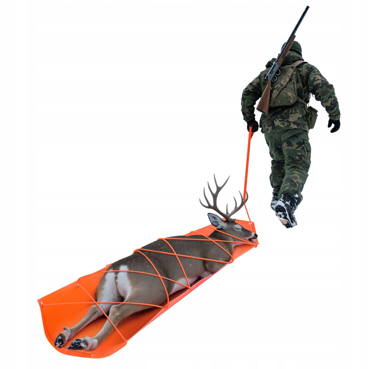 VEVOR DEER SLED 1850X580 MM STRONG MULTIPURPOSE WITH PE