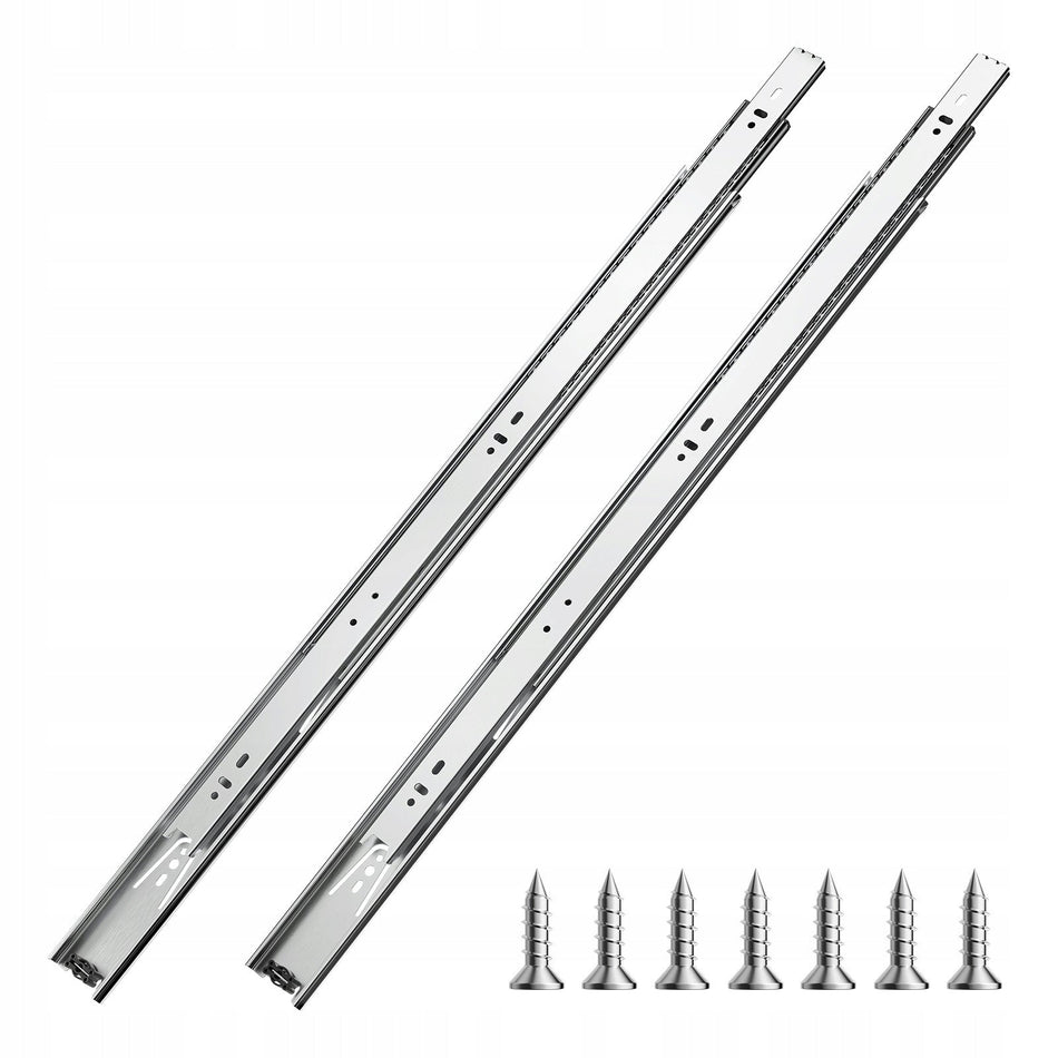 VEVOR 600MM DRAWER SLIDES 10 PAIRS HEAVY DUTY FULL EXTENSION SIDE MOUNT RAILS