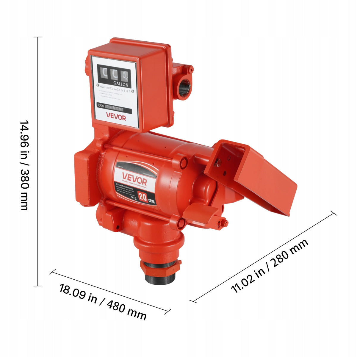 VEVOR 230V 20 GPM 76 L/MIN PROFESSIONAL FUEL TRANSFER PUMP