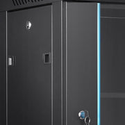 VEVOR 12U Wall Mount Network Server Cabinet Strong Stable Lock Black